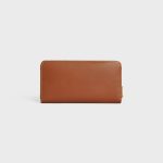 LARGE ZIPPED WALLET CUIR TRIOMPHE IN SMOOTH CALFSKIN TAN - Image 3